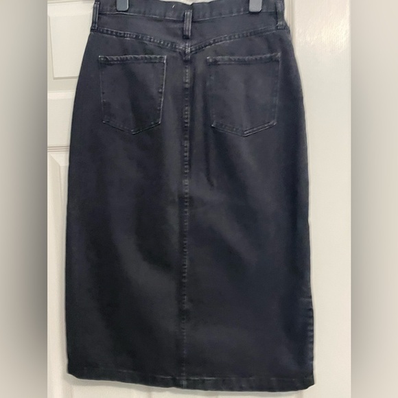 Mango Charcoal Denim Skirt - Picture 2 of 3